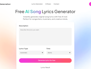 AI Lyrics Generator免费歌词生成器